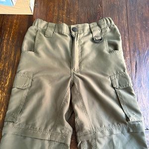 Boy Scouts Green Uniform Switchback Pants Youth Medium, Like New, zip 2 shorts